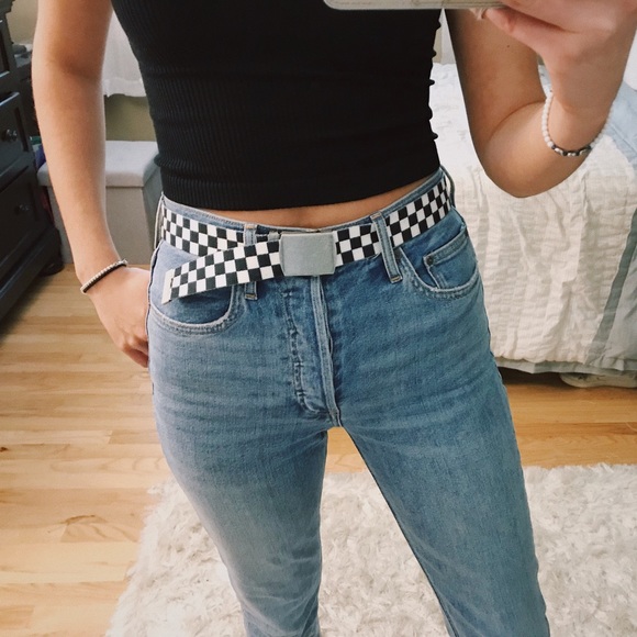 checkered belt brandy melville